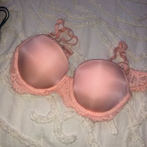 VICTORIA’S SECRET orange tone pink bra, size 32C